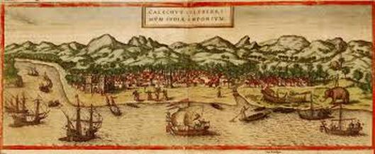 Kerala Maritime History: An illustration of ancient-day Calicut port (different location)